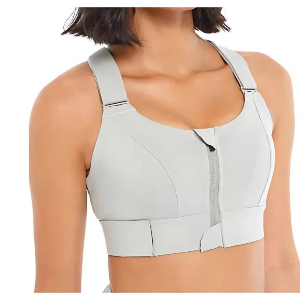 Chevaroo Womens Equestrian Comfort Sports Bra Gray Horse Riding Size 2XL